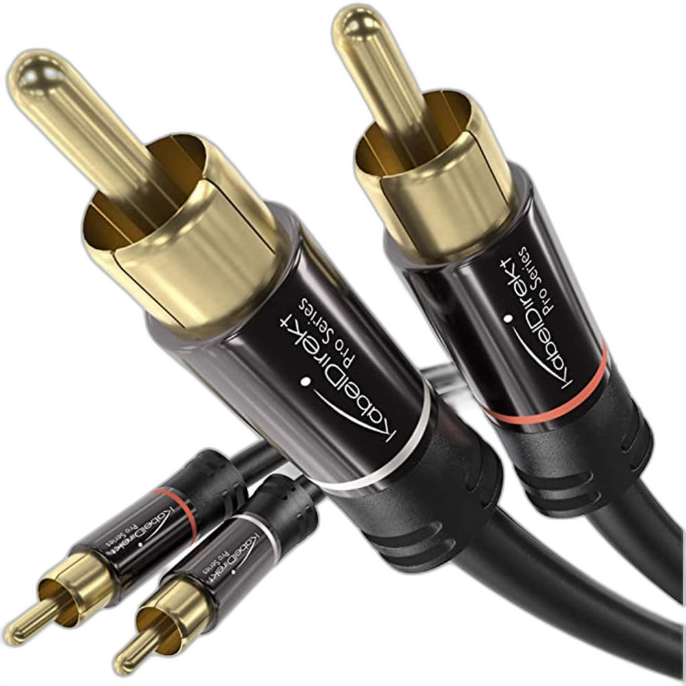 KabelDirekt RCA Cable, 0.5m 2 to 2 RCA/phono