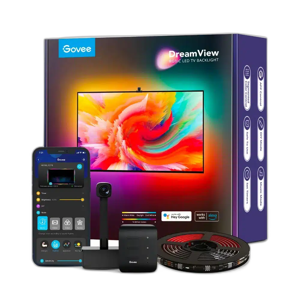 Govee H6199 Immersion TV Strip Backlights 3.6M with Camera