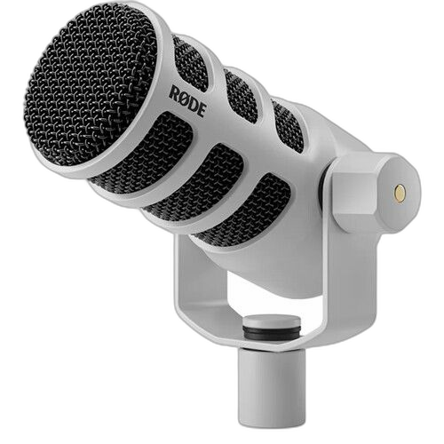 RØDE PodMic Dynamic XLR Broadcast Microphone, White
