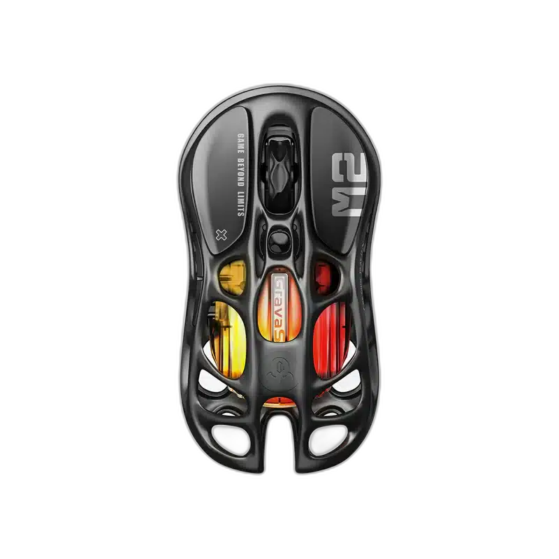 GravaStar Mercury M2 Stealth Black Wireless Gaming Mouse, 26000 DPI