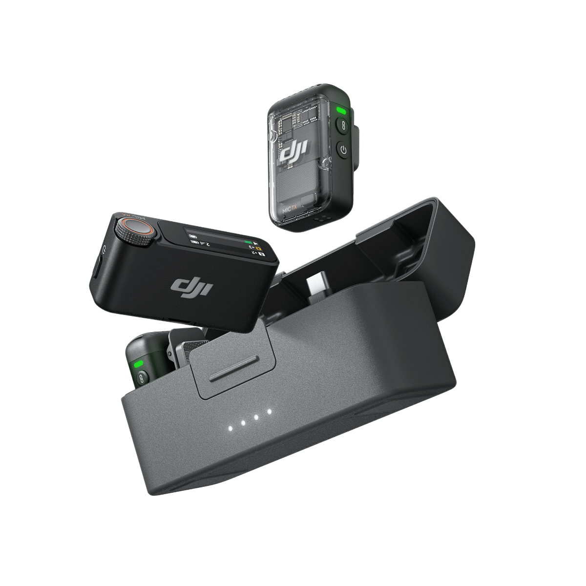 DJI MIC 2 Wireless Microphone Kit, 2 TX + 1 RX + Case