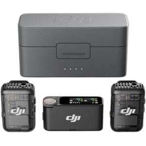 DJI Mic 2 — 2 TX + 1 RX + Charging Case Wireless Microphone System