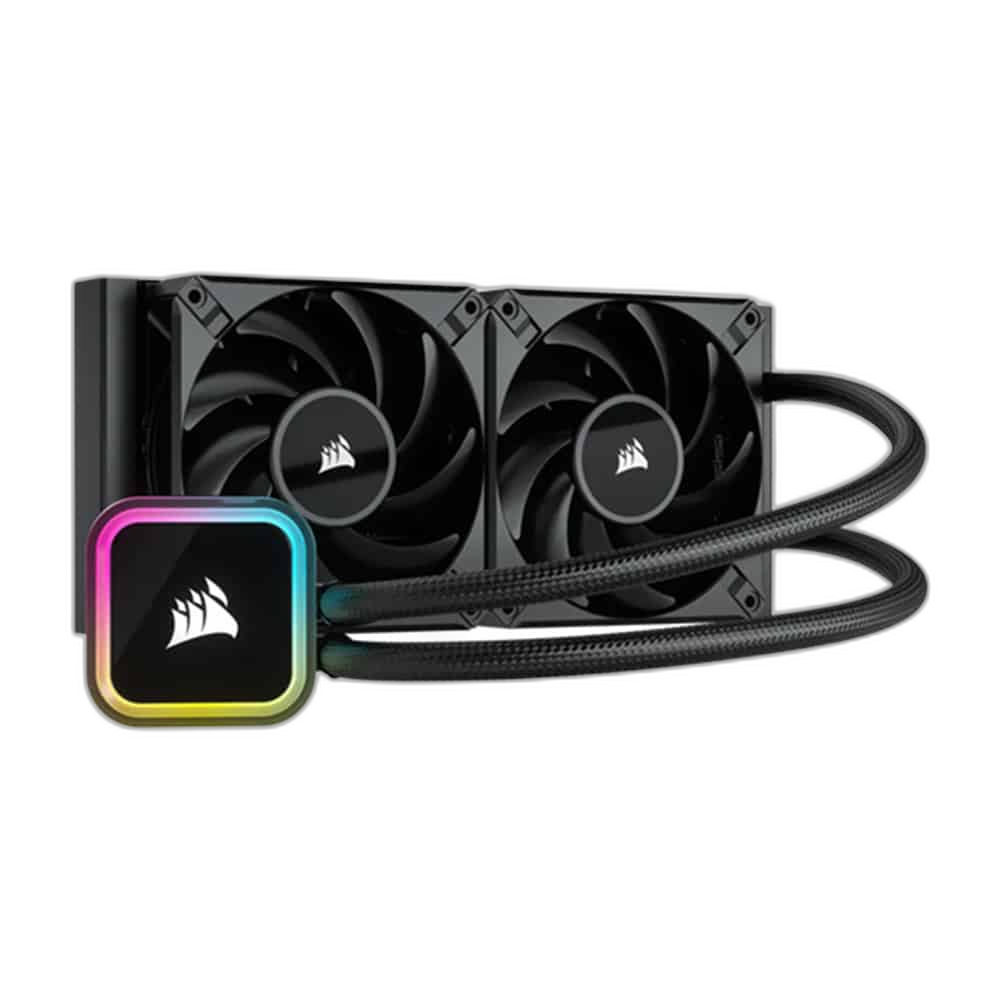 Corsair iCUE H100i RGB ELITE Liquid CPU Cooler - Black