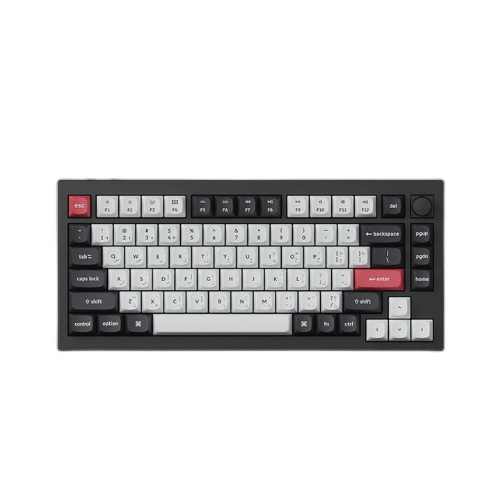 Keychron Q1 HE 75% RGB Backlight Wireless Keyboard, Carbon Black