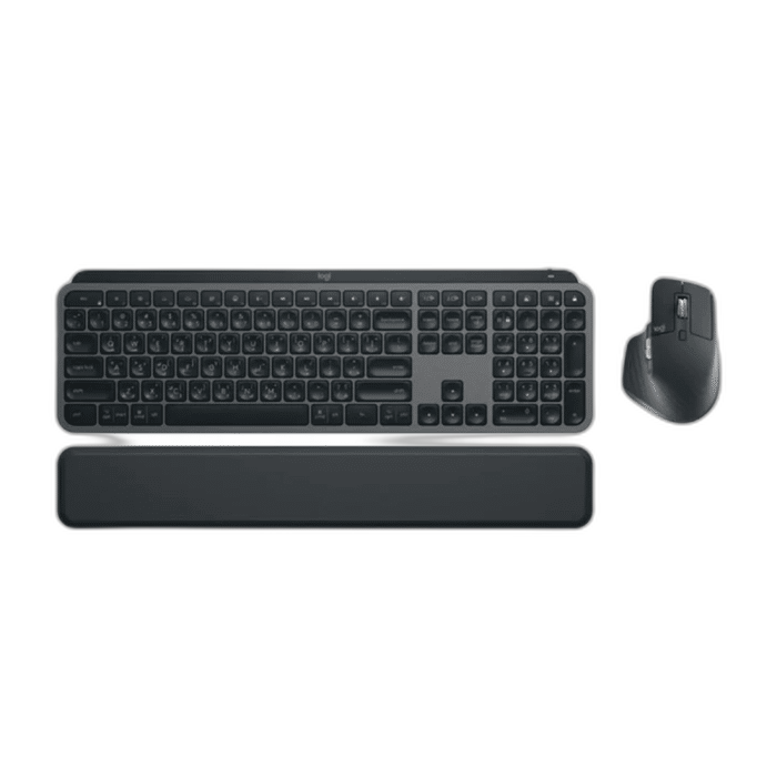 Logitech MX KEYS S Combo Wireless Keyboard and Mouse Set, Graphite