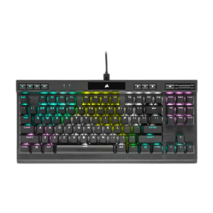 Corsair K70 RGB TKL Optical-Mechanical Keyboard, Black