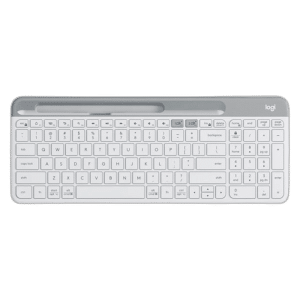 Logitech K580 Slim Wireless Full Size Keyboard, Off White