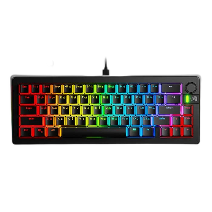 Glorious GMMK 3 65% Prebuilt Wired Gaming Keyboard, Black