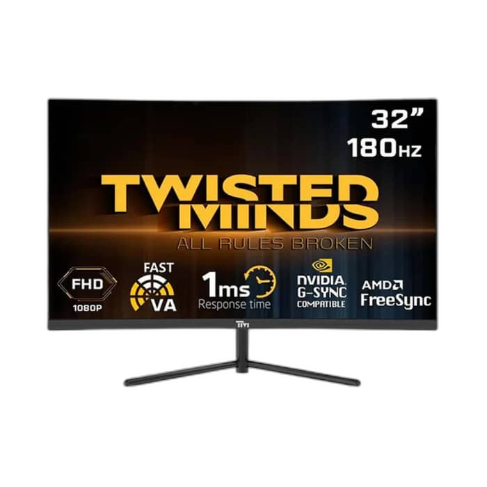Twisted Minds 32 inch FHD 180Hz Curved Gaming Monitor