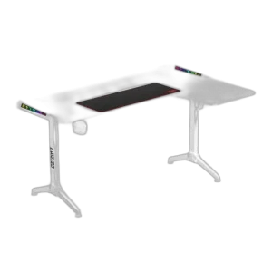Twisted Minds WARRIOR L-Shaped RGB Gaming Desk Right White 160*100*75cm