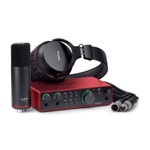 Focusrite Scarlett 2i2 Studio 4th Gen Bundle, Professional Recording Essentials