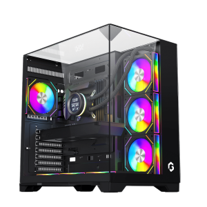 GAMEON GO-VALKYRIEI-M VaIkyriei Series Glass Mid Tower Case