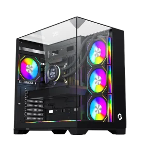GAMEON GO-VALKYRIEI-M VaIkyriei Series Glass Mid Tower Case