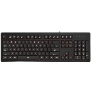 Dark Flash V600 Luminous Edition Wired Keyboard, Black