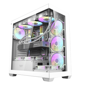 Dark Flash Mid Tower PC Case, Type C Port, 360mm Radiator Support