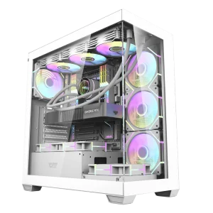 Dark Flash Mid Tower PC Case, Type C Port, 360mm Radiator Support