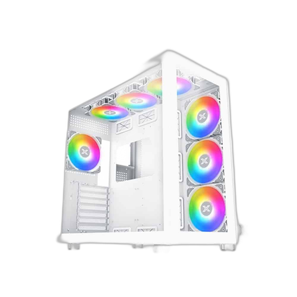 Xigmatek Aquarius Pro Arctic Mid Tower Gaming Case - White