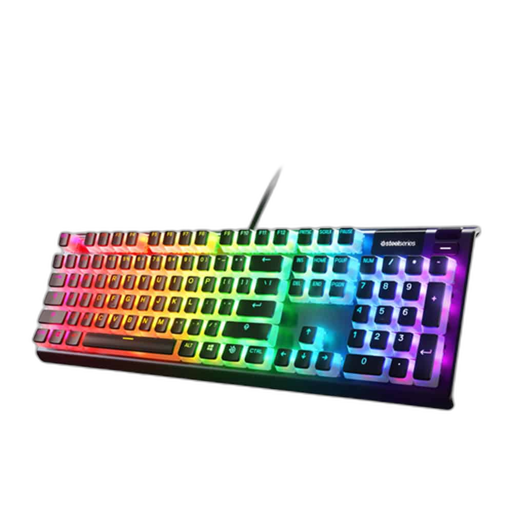 SteelSeries PrismCaps Double-Shot PBT Keycaps - Black