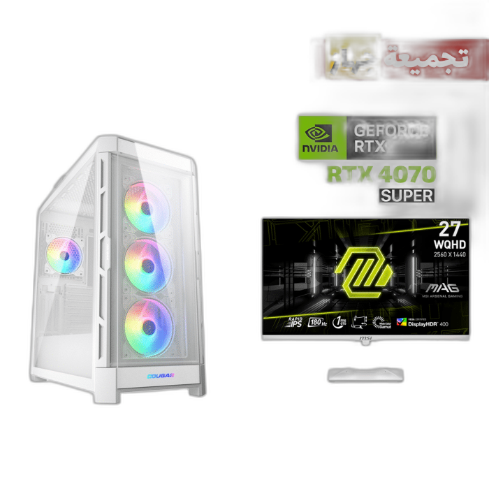 i7-14700K Gaming PC, RTX 4070 SUPER with Monitor