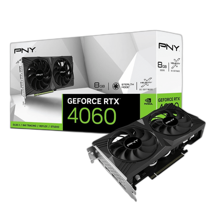PNY GeForce RTX 4060 8GB Verto Dual Fan OC DLSS 3