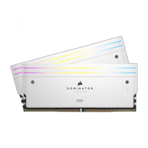 Corsair Dominator Titanium RGB 64GB DDR5 Memory Kit, White