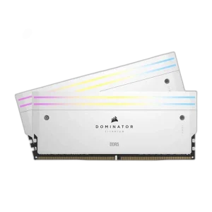 Corsair Dominator Titanium RGB 64GB DDR5 Memory Kit, White