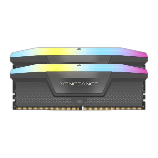 Corsair VENGEANCE RGB 32GB (2x16GB) DDR5-6000 CL28 Memory Kit, Black