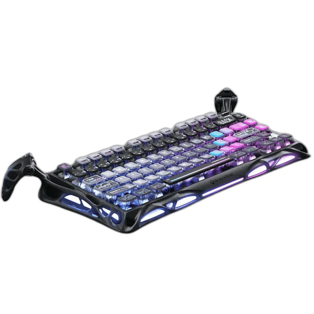 GravaStar Mercury K1 Pro Galaxy Black Wireless Keyboard