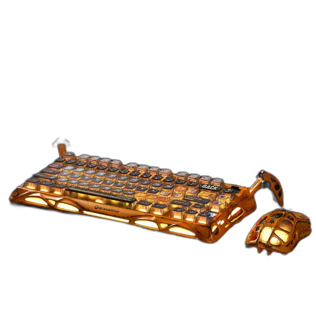GravaStar Mercury K1 Pro Battle Worn Yellow Wireless Keyboard