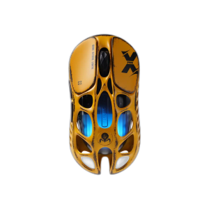 GravaStar Mercury X Pro Battle Worn Yellow Wireless Gaming Mouse, 75g