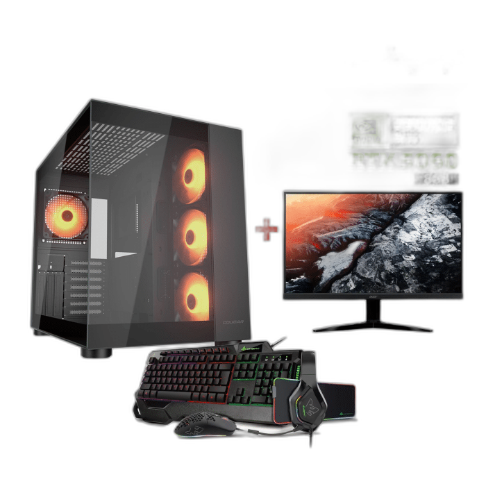 RTX 5060 Gaming PC, i5-14400F + 27 inch Monitor