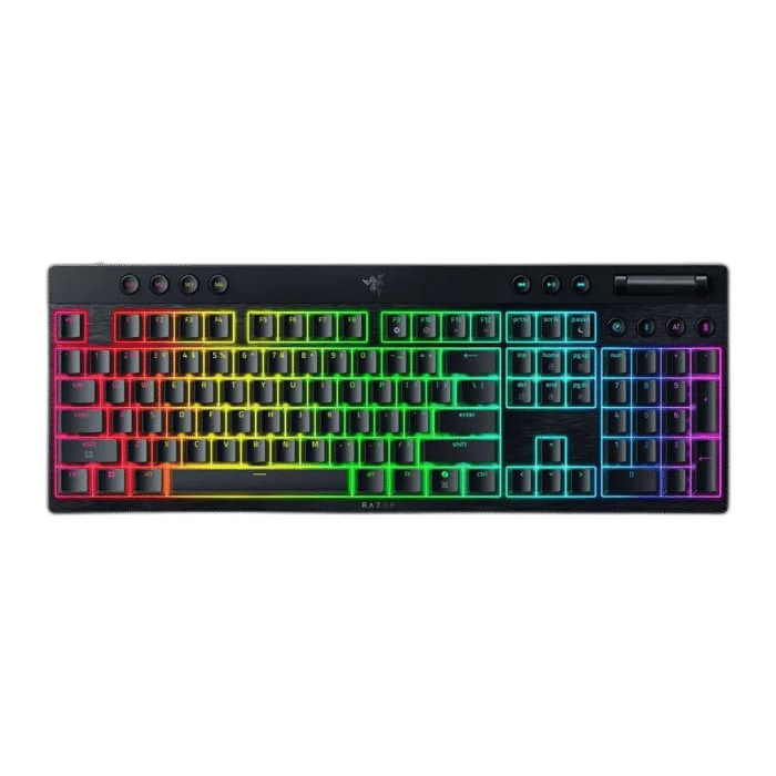 Razer BlackWidow V4 Low-Profile Wireless Gaming Keyboard, Yellow Switches