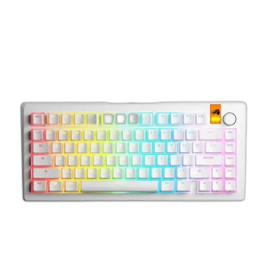 Glorious GMMK 3 HE 75% Mechanical Keyboard, Fox HE Switches, White