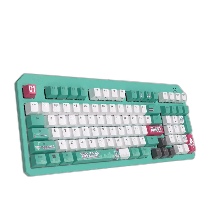ASUS TUF Gaming K3 Gen II Hatsune Miku Edition gaming keyboard view 2