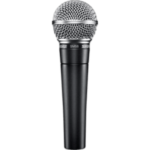 Shure SM58-LCE Cardioid Dynamic Vocal Microphone, XLR