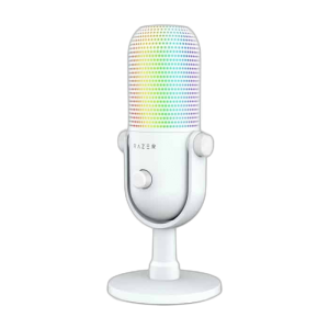 Razer Seiren V3 Chroma RGB USB Microphone, Mercury White