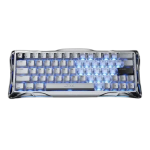 GravaStar Mercury V60 Pro Chrome Silver Gaming Keyboard