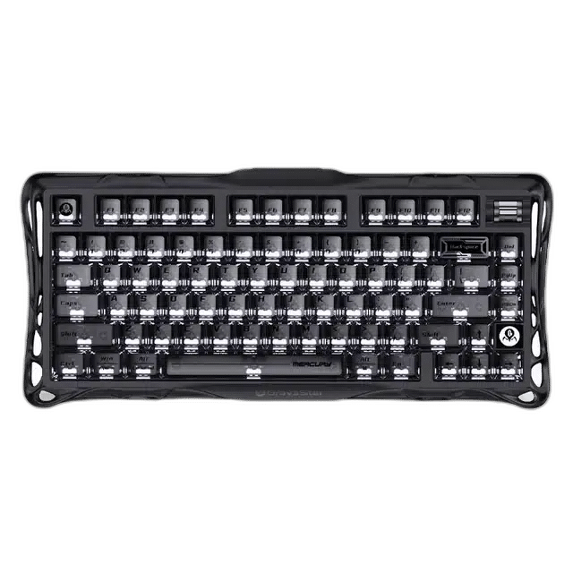 GravaStar Mercury K1 75% Wireless Mechanical Gaming Keyboard - Stealth Black