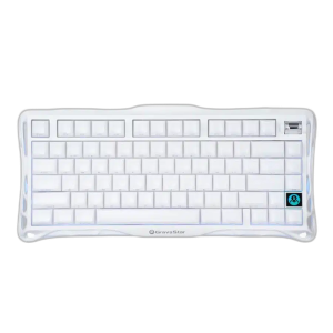 GravaStar Mercury K1 75% Wireless Gaming Keyboard - White