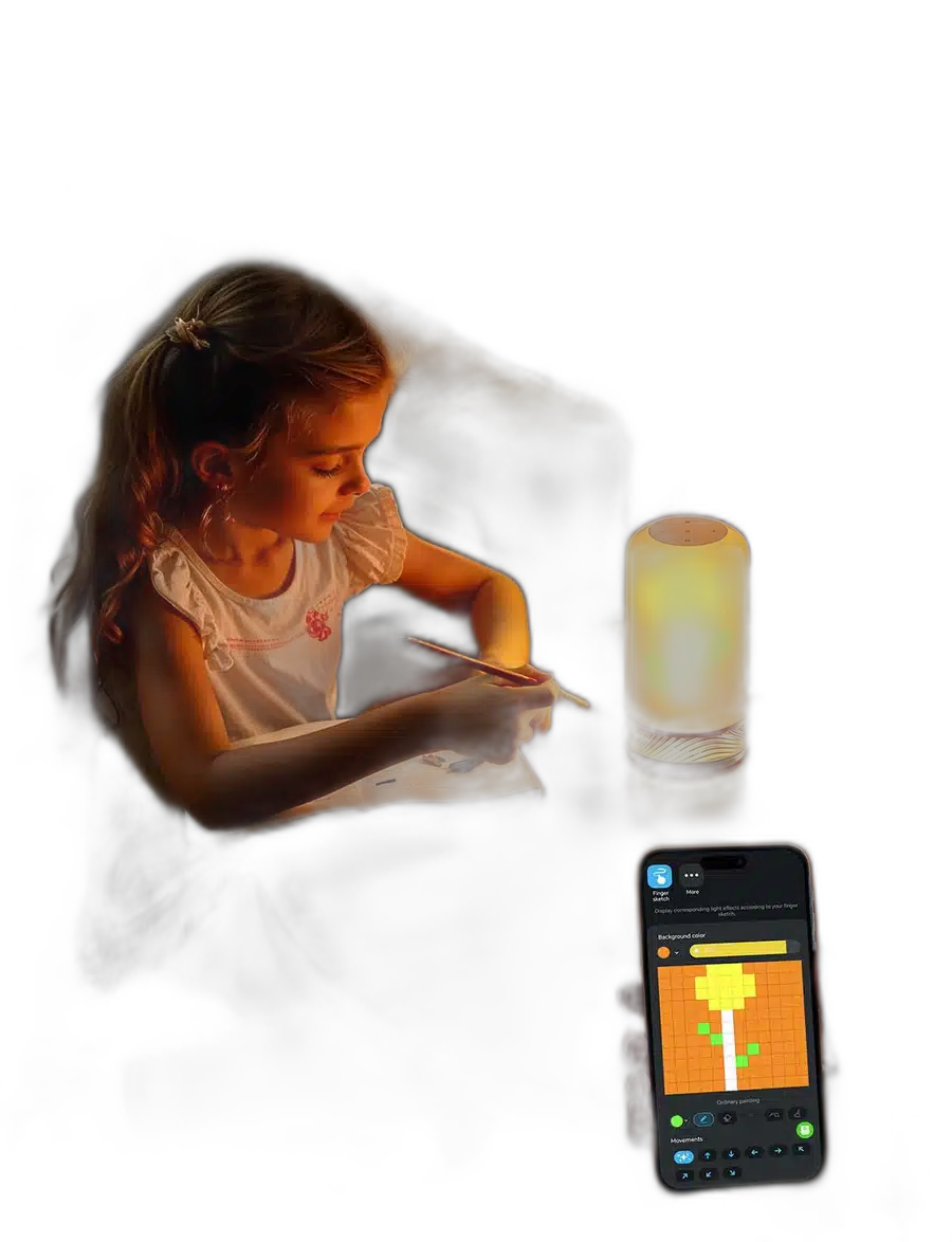 Govee H6022 Aura Smart Table Lamp - RGBICWW Ambient Light