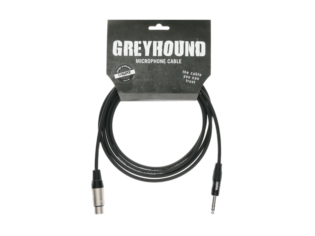 Klotz GRG1FP03.0 Microphone Cable, XLR to Jack, 3M