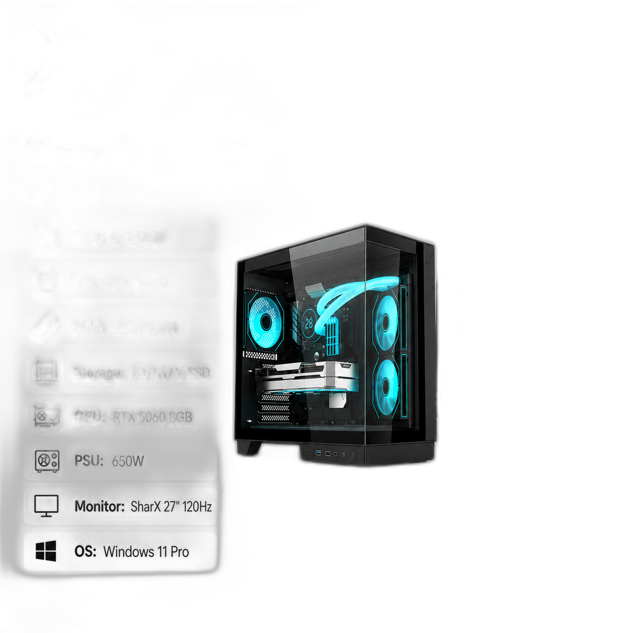 RTX 5060 Gaming PC, i5-12400F