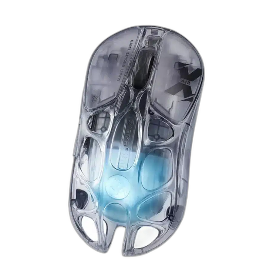 GravaStar Mercury X Air Onyx Crystal Wireless Gaming Mouse, 56g