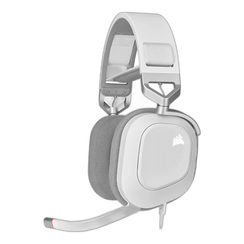 Corsair HS80 RGB Wired Gaming Headset - White