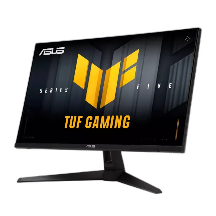 ASUS TUF Gaming VG27AQM5A gaming monitor angled front view