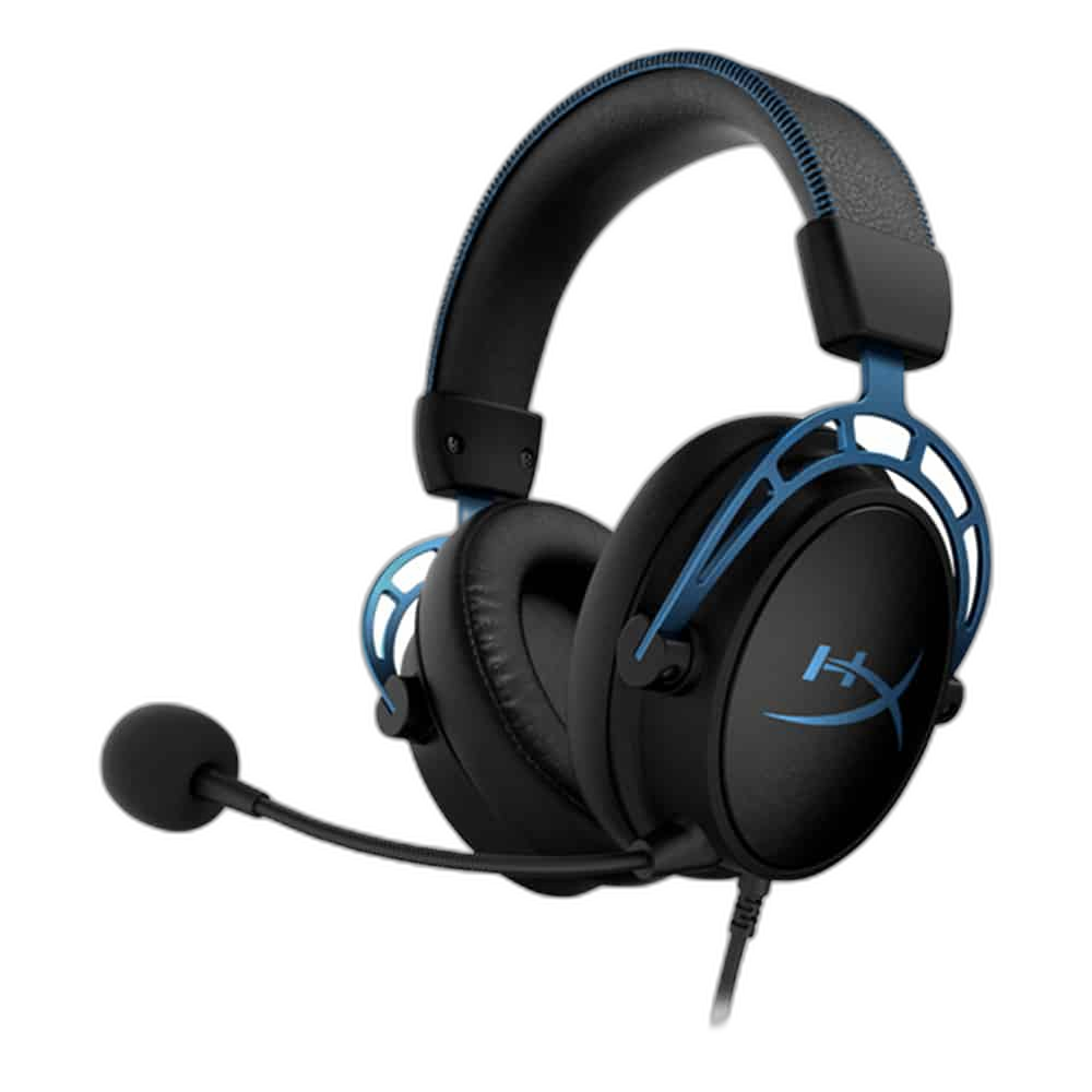 HyperX Cloud Alpha S Wired 7.1 Gaming Headset, Blue/Black