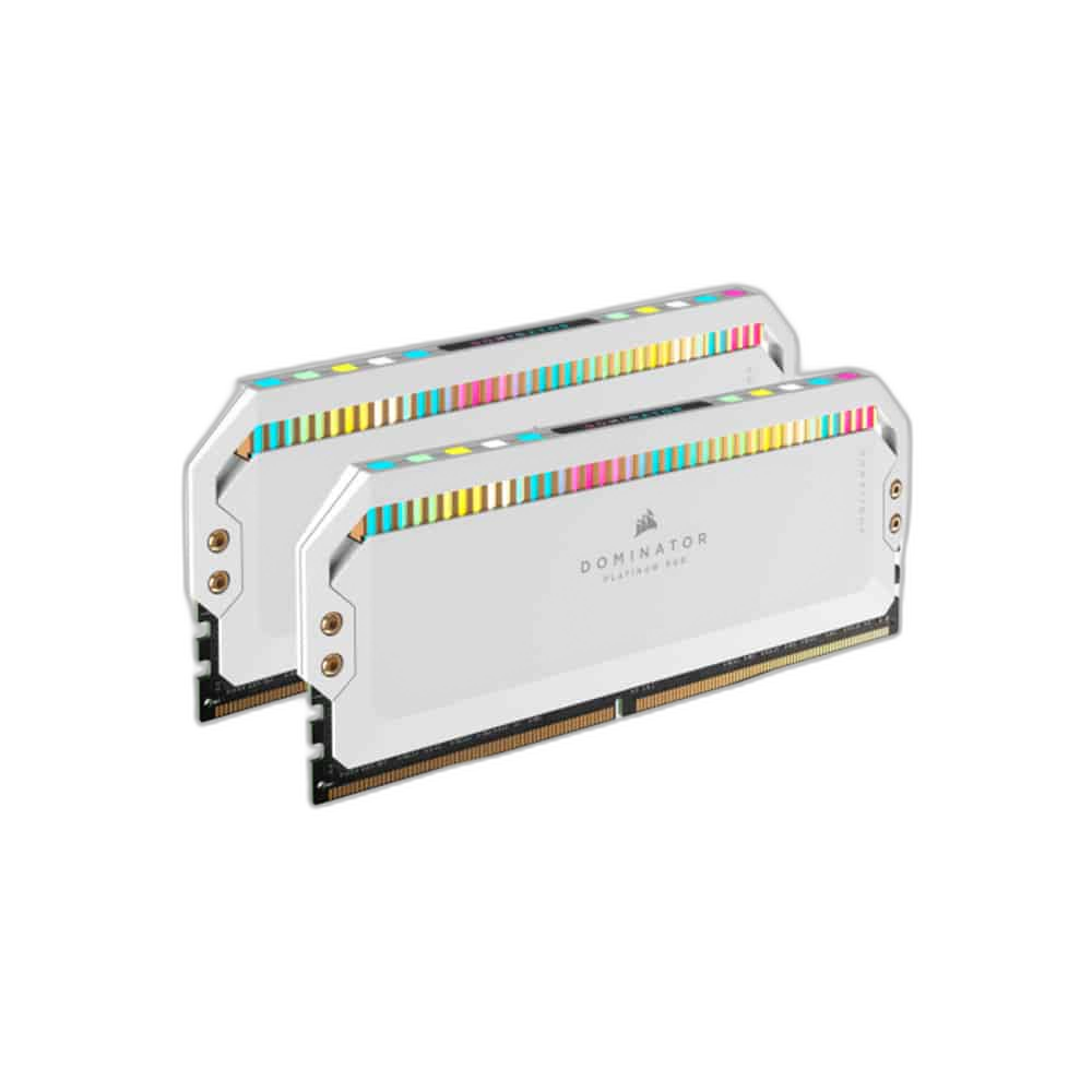 Corsair Dominator Platinum RGB 64GB DDR5 5200MHz Memory Kit, White