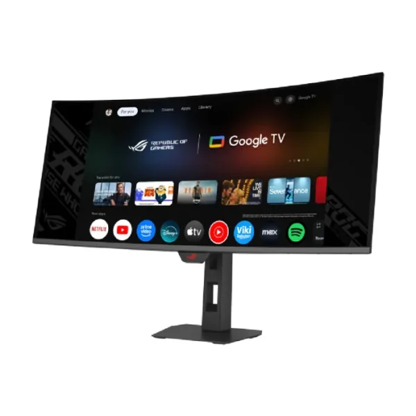 ASUS ROG Strix XG34WCDMTG 34-inch OLED 240Hz Smart Curved Gaming Monitor with Google TV - AX Store Kuwait - 3