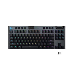 Logitech G915 TKL Lightspeed Wireless Keyboard, Black/White
