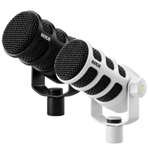 RØDE PodMic USB Dynamic Microphone – USB-C & XLR – Black / White